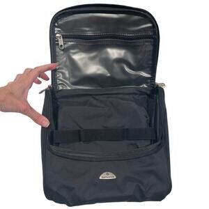 Samsonite Black Gray Toiletry Bag, Travel, Top Handle, 10 x 9 x 2 Utility